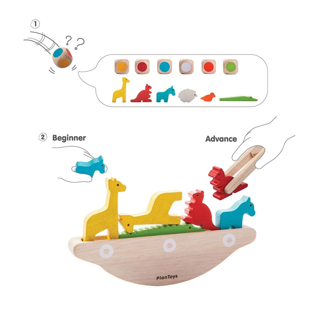 PlanToys - Balancing Boat - Educating Kids