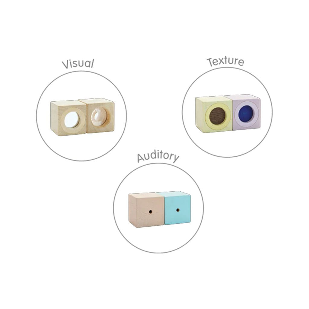 PlanToys - Sensory Blocks - Pastel