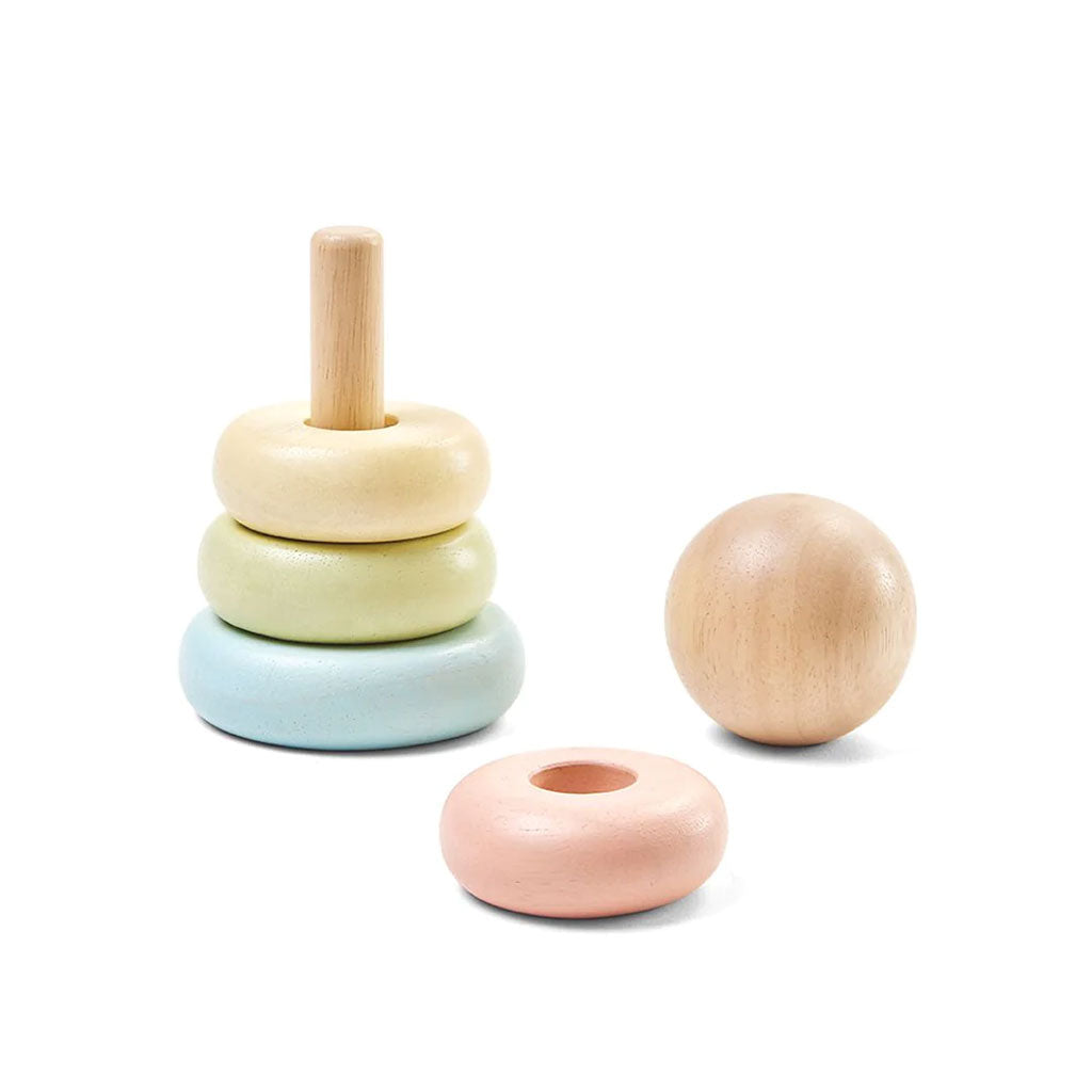 PlanToys - First Stacking Ring - Pastel - Educating Kids