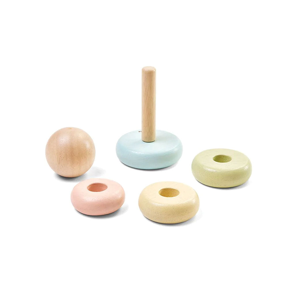 PlanToys - First Stacking Ring - Pastel - Educating Kids