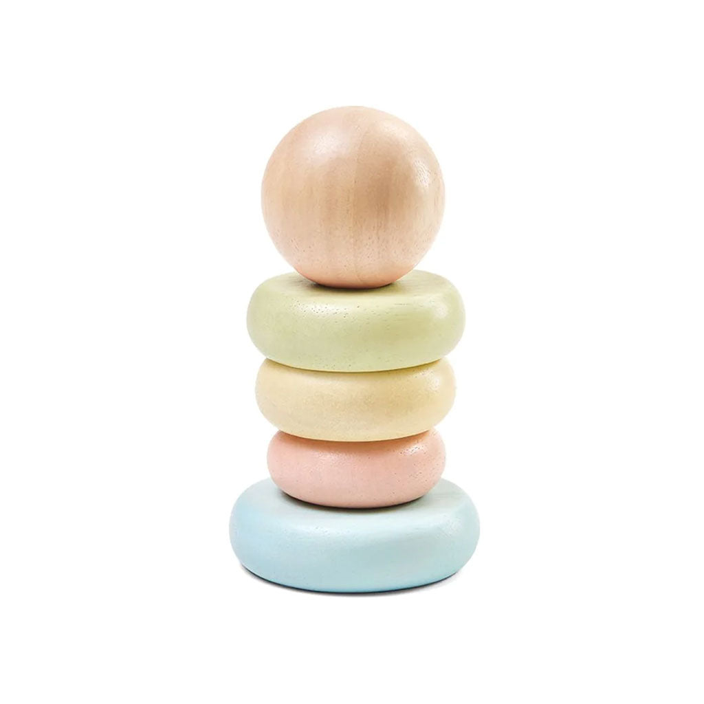 PlanToys - First Stacking Ring - Pastel - Educating Kids