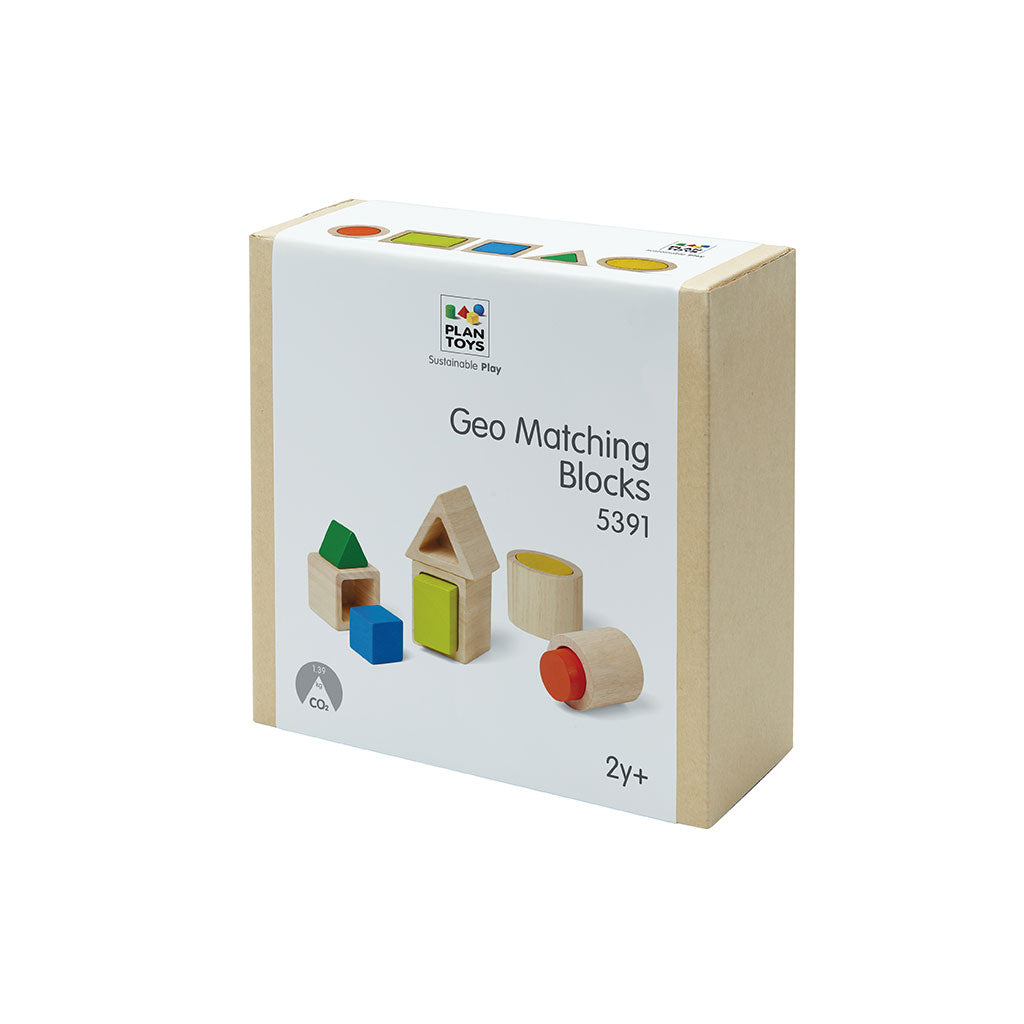 PlanToys - Geo Matching Boxes - Educating Kids