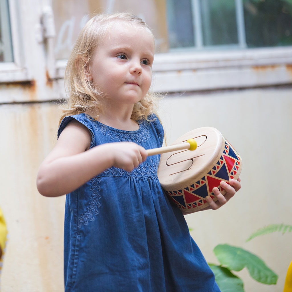 PlanToys - Solid Drum - Educating Kids