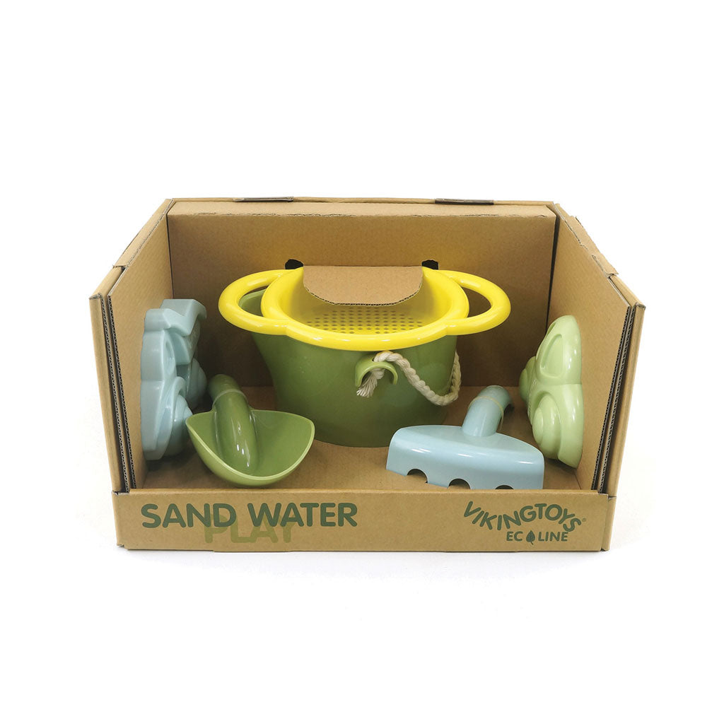 Viking Toys - Eco Bucket Set with Sieve 2 Vehicle - Educating Kids