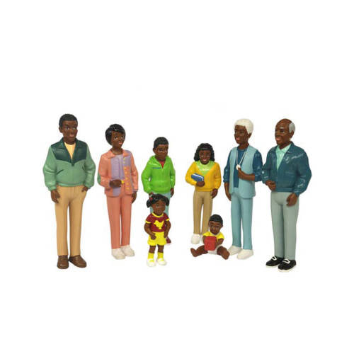 African Family Figurines - Set of 8 - Educating Kids