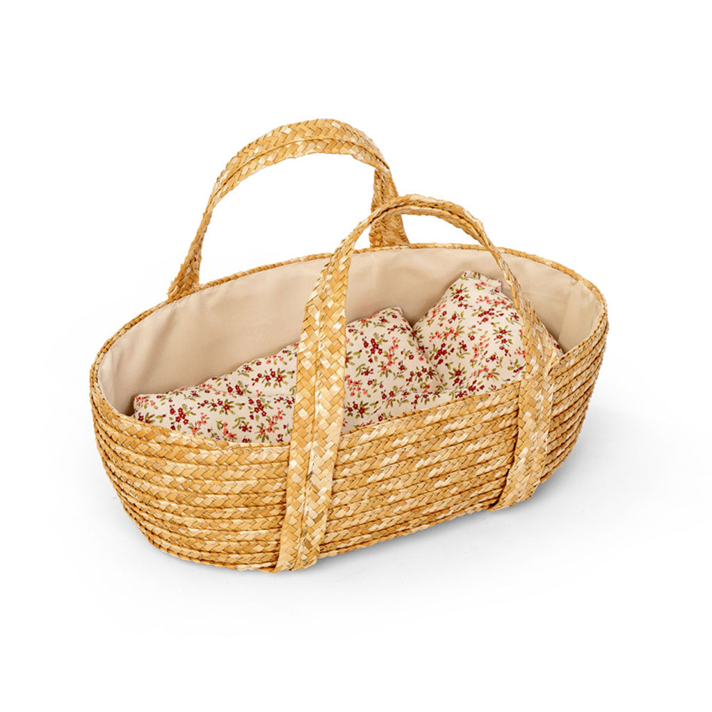 Doll Basket & Bedding Set - 50cm - Educating Kids