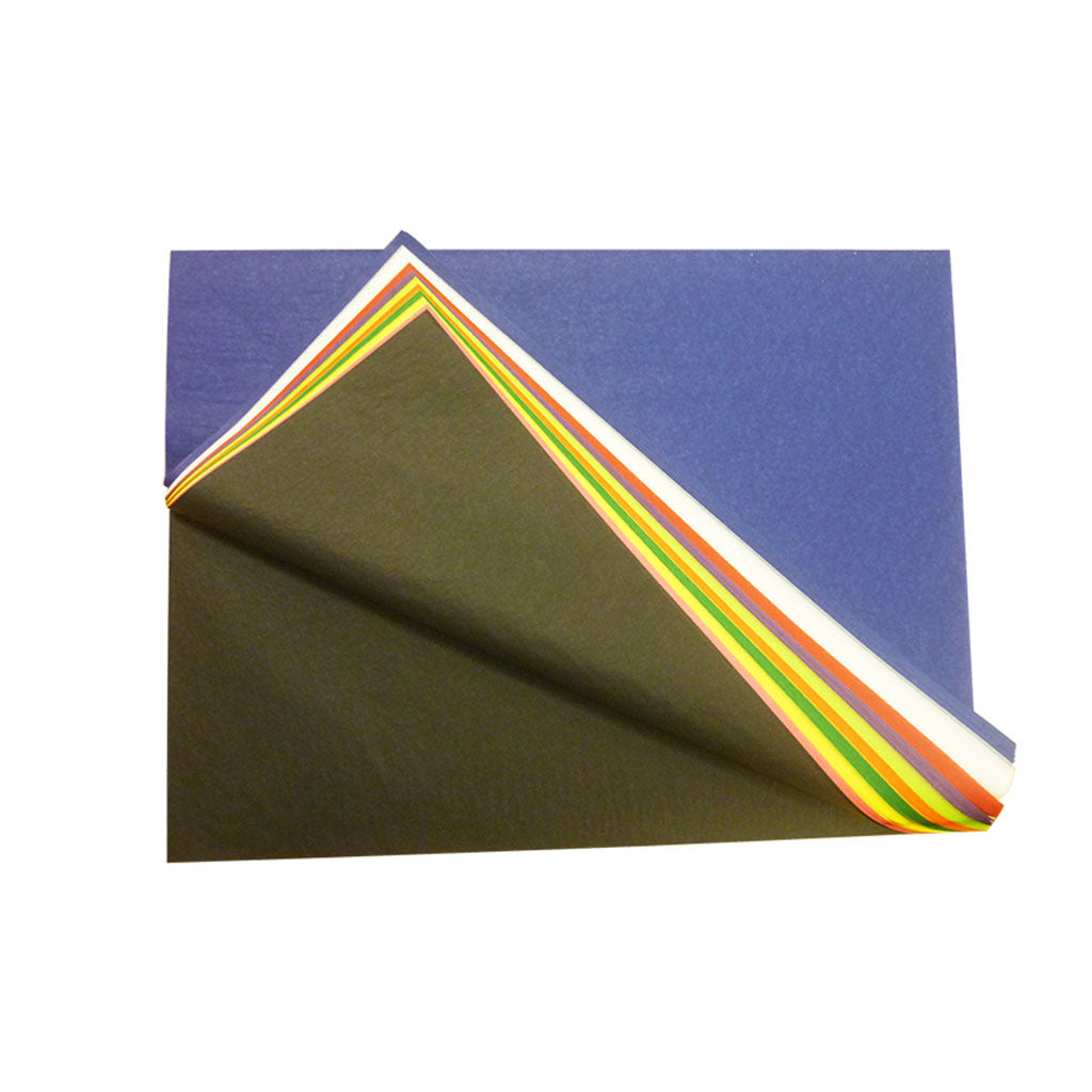 Tissue Assorted Colours - 38x50cm - 100 Sheets - Educating Kids