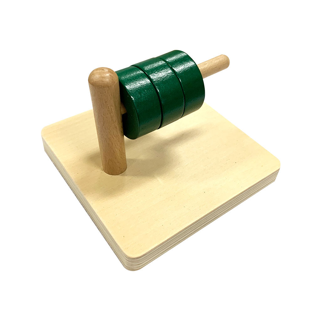 Discs on Horizontal Dowel