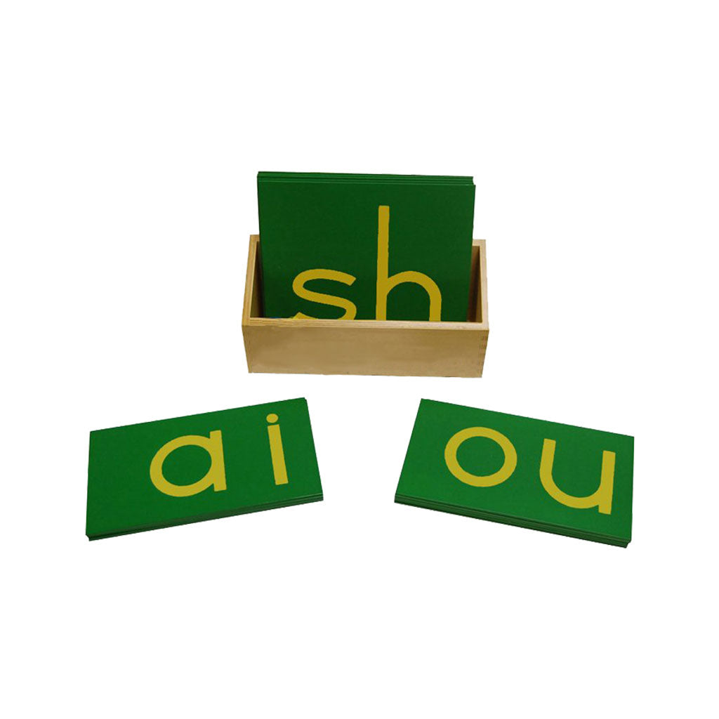 Sandpaper Double Letters Lowercase with Box - Educating Kids