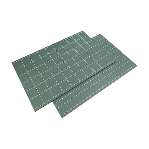 Chalk Boards with Double Lines & Squares - 30x50cm - 2pc