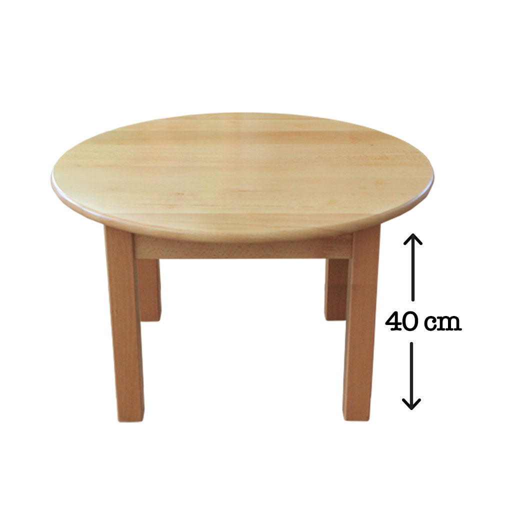 Hardwood Small Round Table 40 cm