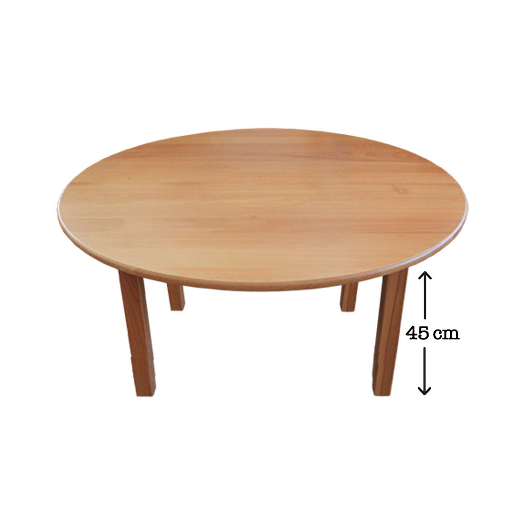 Hardwood Large Round Table 45 cm