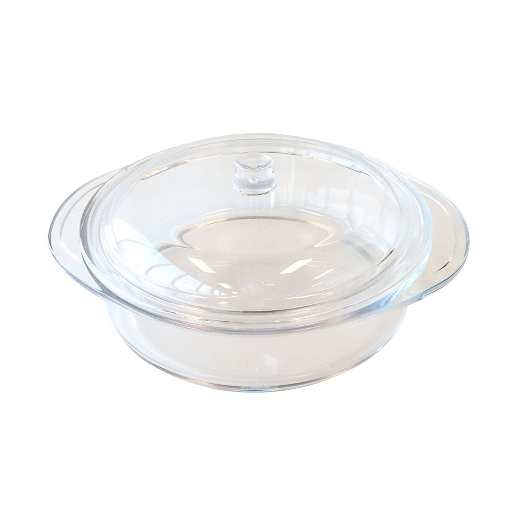 Clear Serving Bowl with Lid - 1.7L - Educating Kids