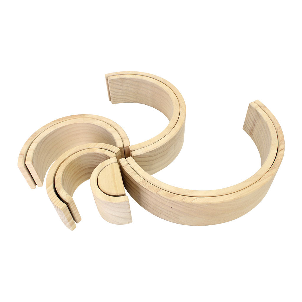 Wooden Rainbow - Natural - Educating Kids