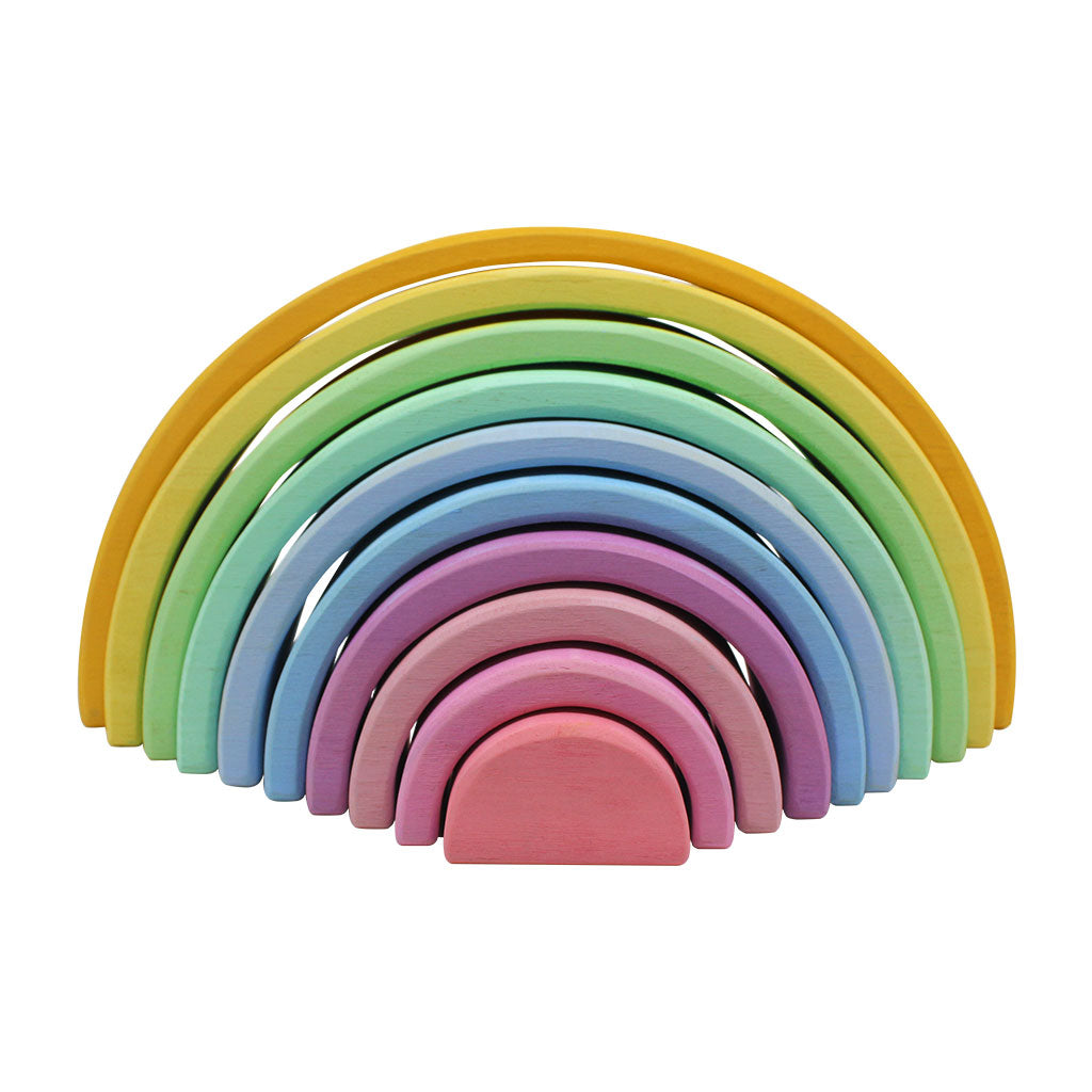 Wooden Rainbow - Pastel