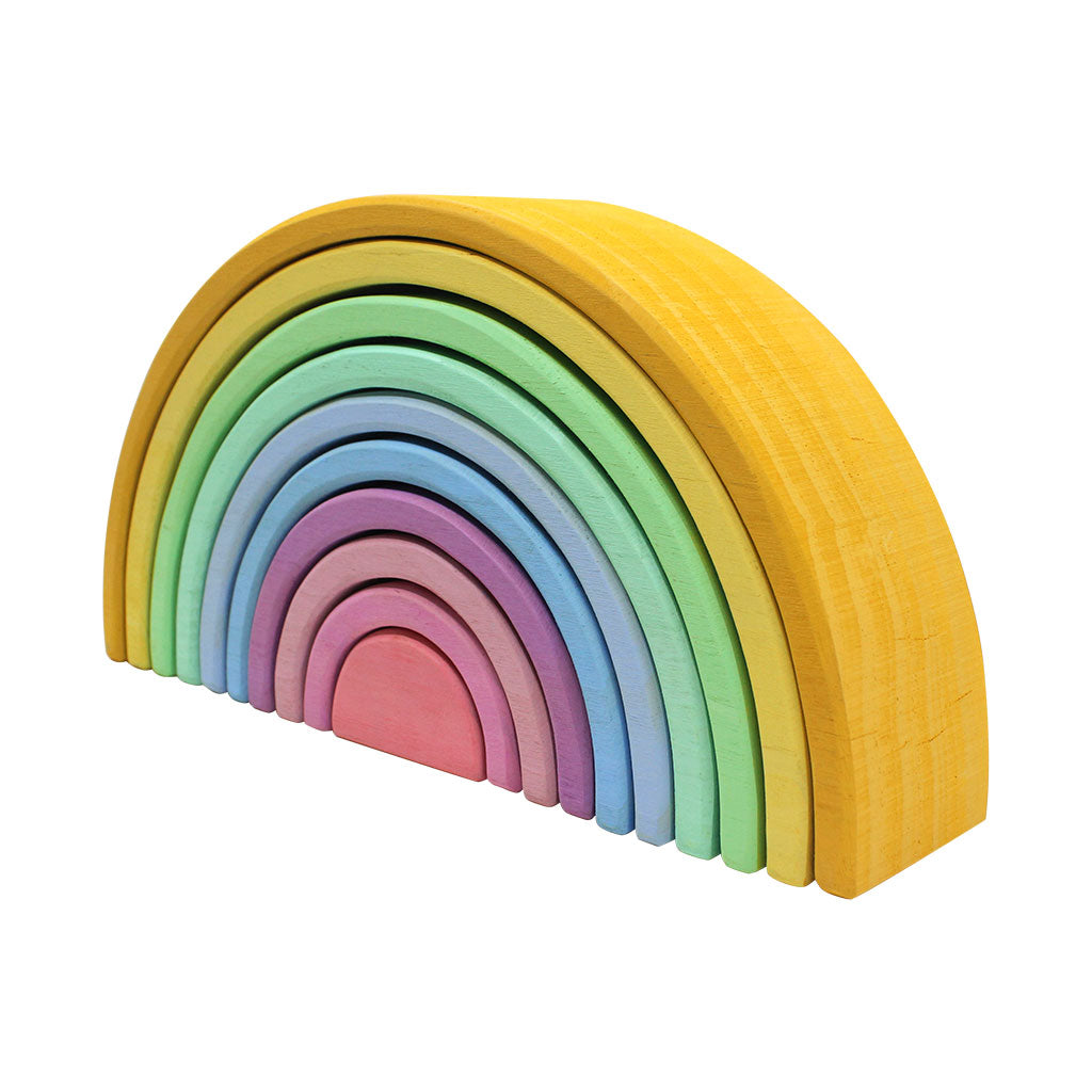 Wooden Rainbow - Pastel