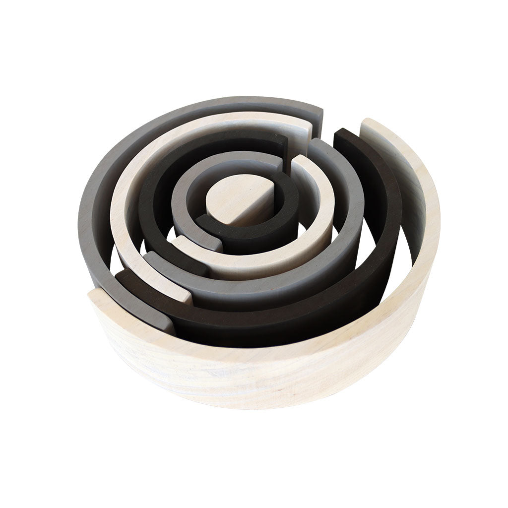 Wooden Rainbow - Achromatic