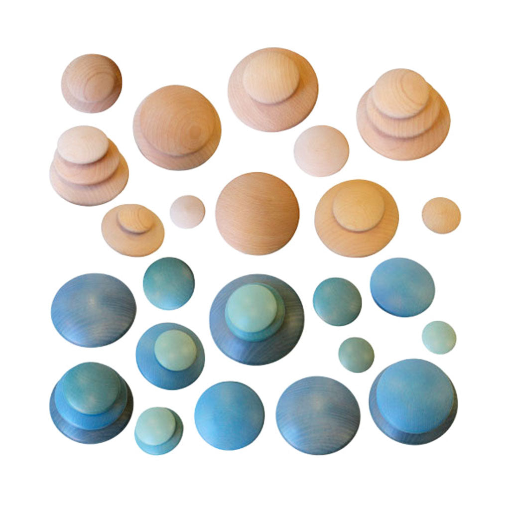 Wooden Pebbles Mega Pack - 40pc - Educating Kids