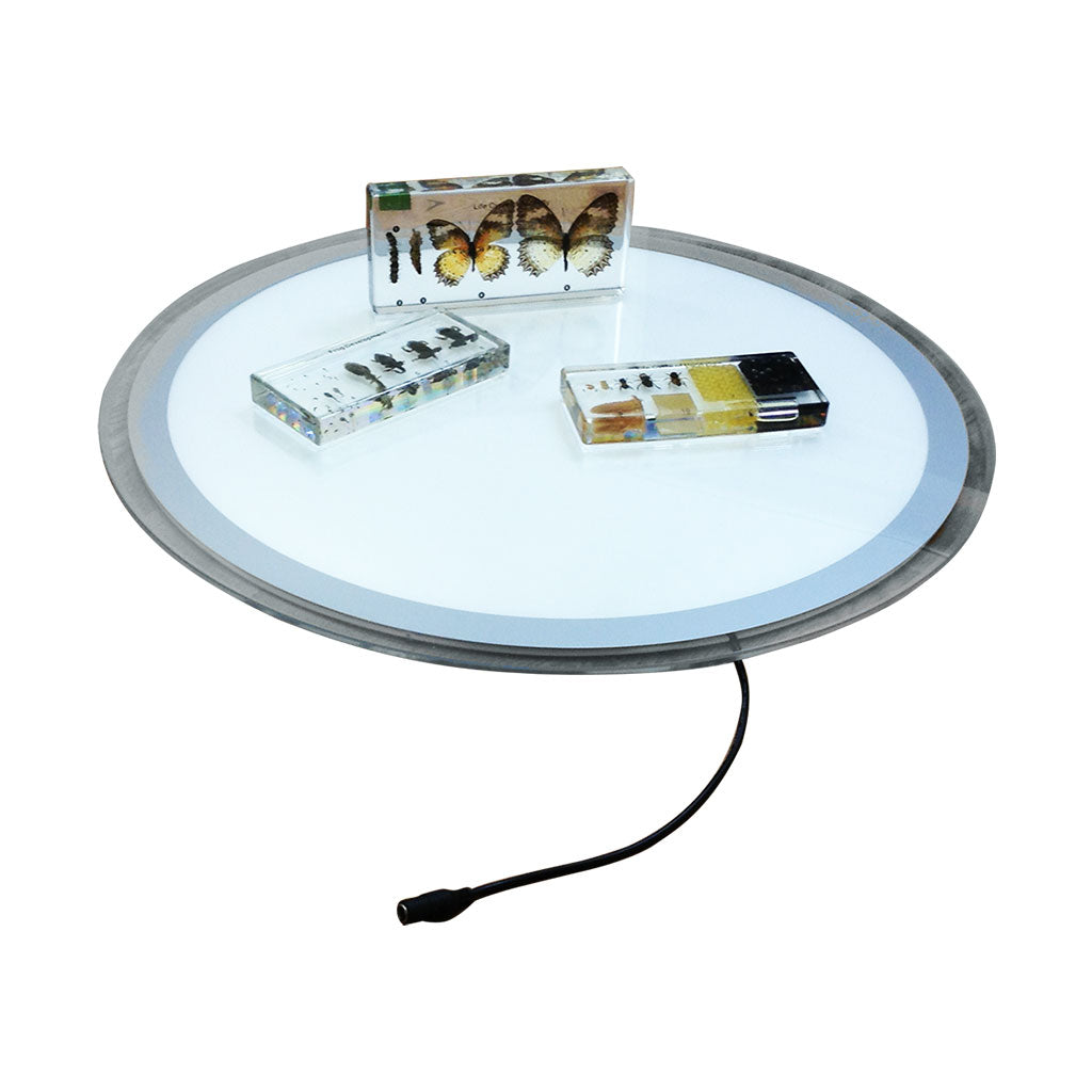 Round Light Panel Silver - V2 - Educating Kids