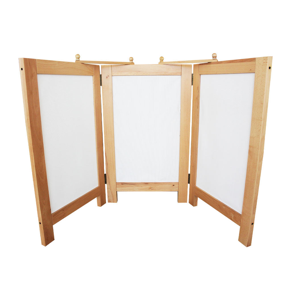 3 Panel Timber Divider - Educating Kids