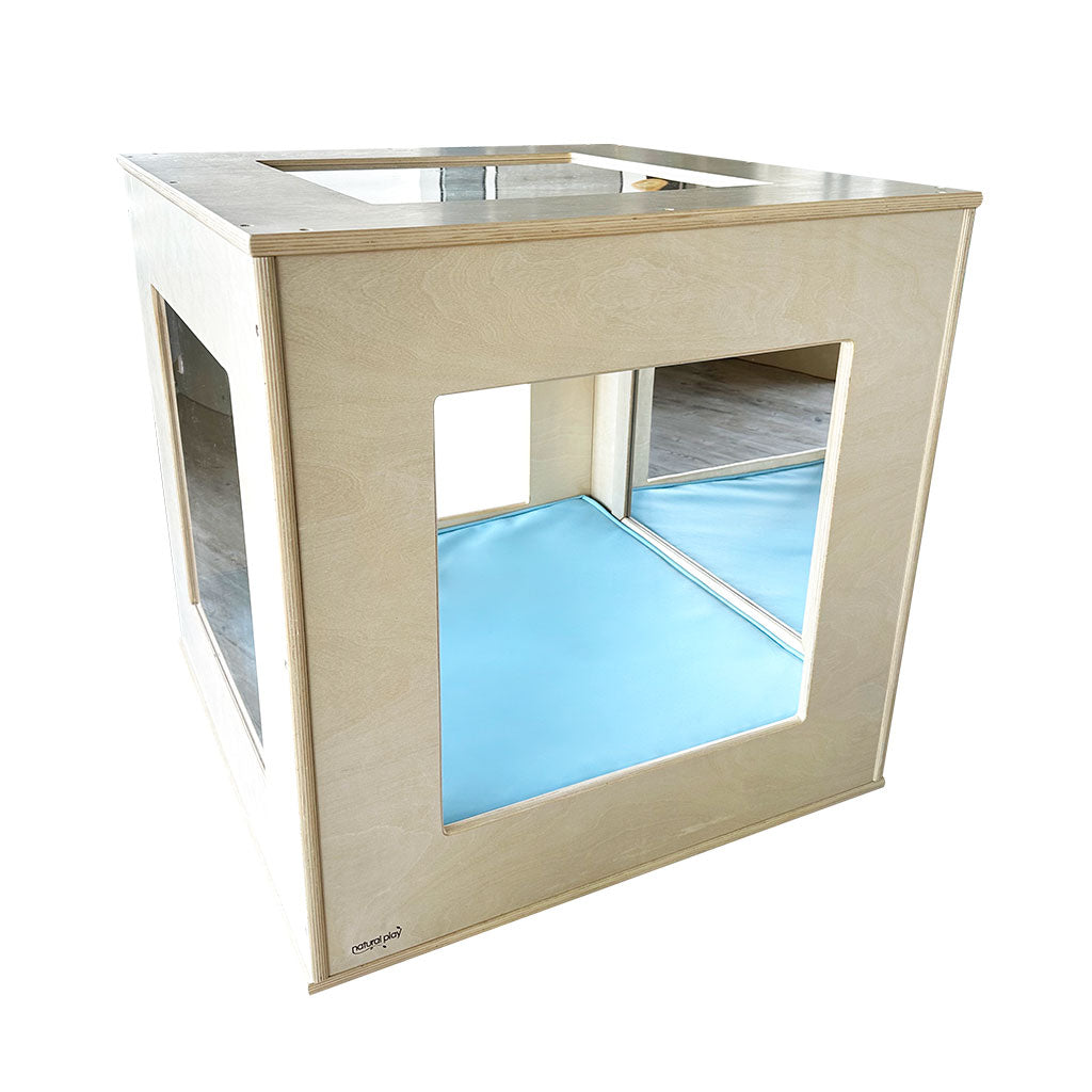 Window Play Cube with Sky Blue Cushion