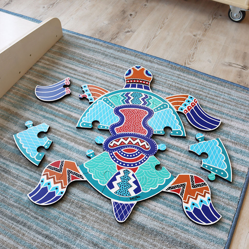 Turtle Floor Puzzle - Educating Kids