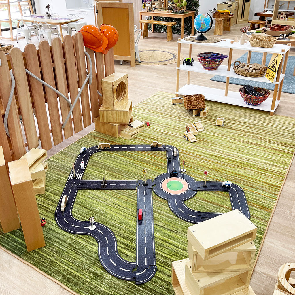 Super Roadway Floor Puzzle - Educating Kids