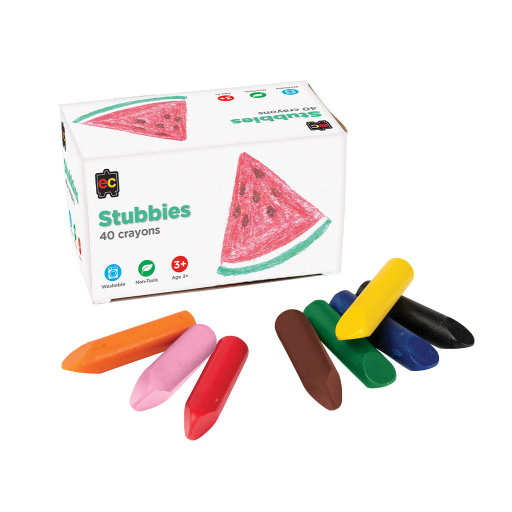 Stubbies Crayons - 40pc - Educating Kids
