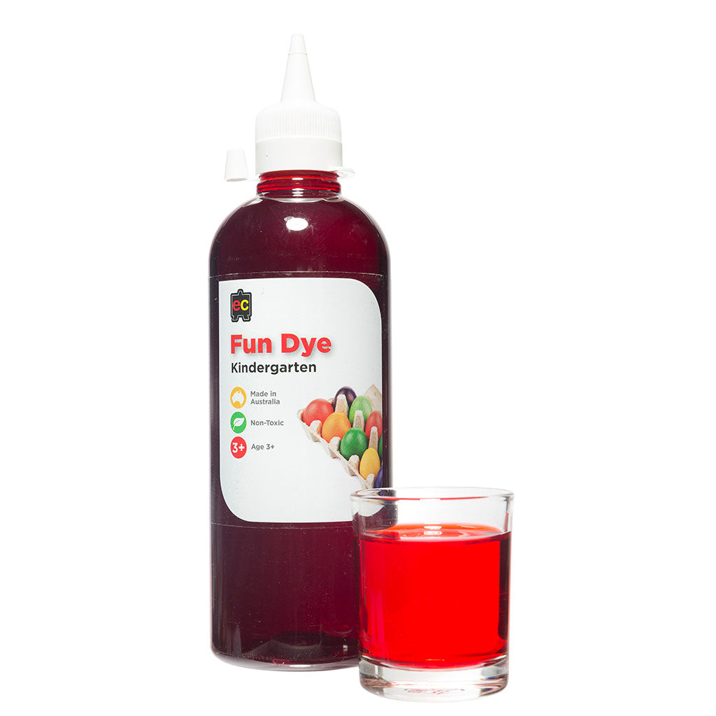 Kindergarten Fun Dye Red - 500ml - Educating Kids