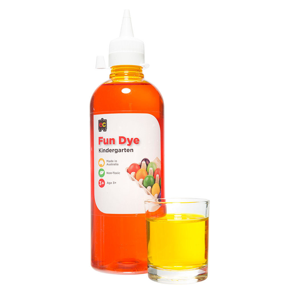Kindergarten Fun Dye Yellow - 500ml - Educating Kids