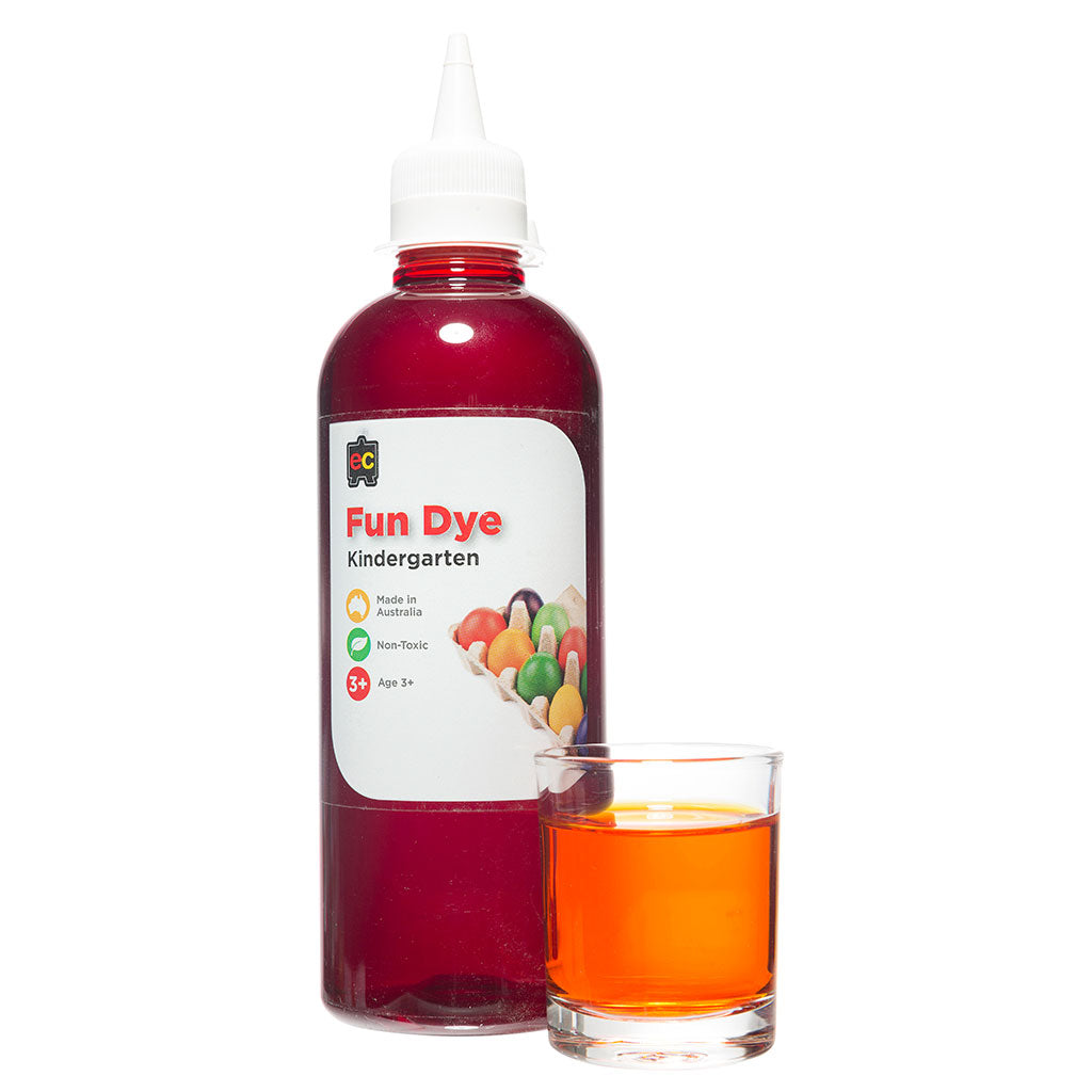 Kindergarten Fun Dye Orange - 500ml - Educating Kids