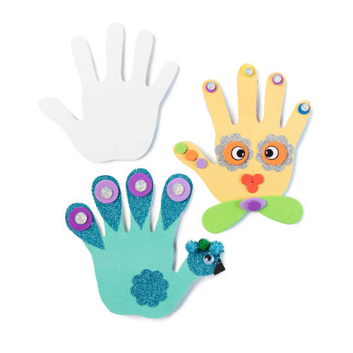 Paper Shapes Hands - Educating Kids