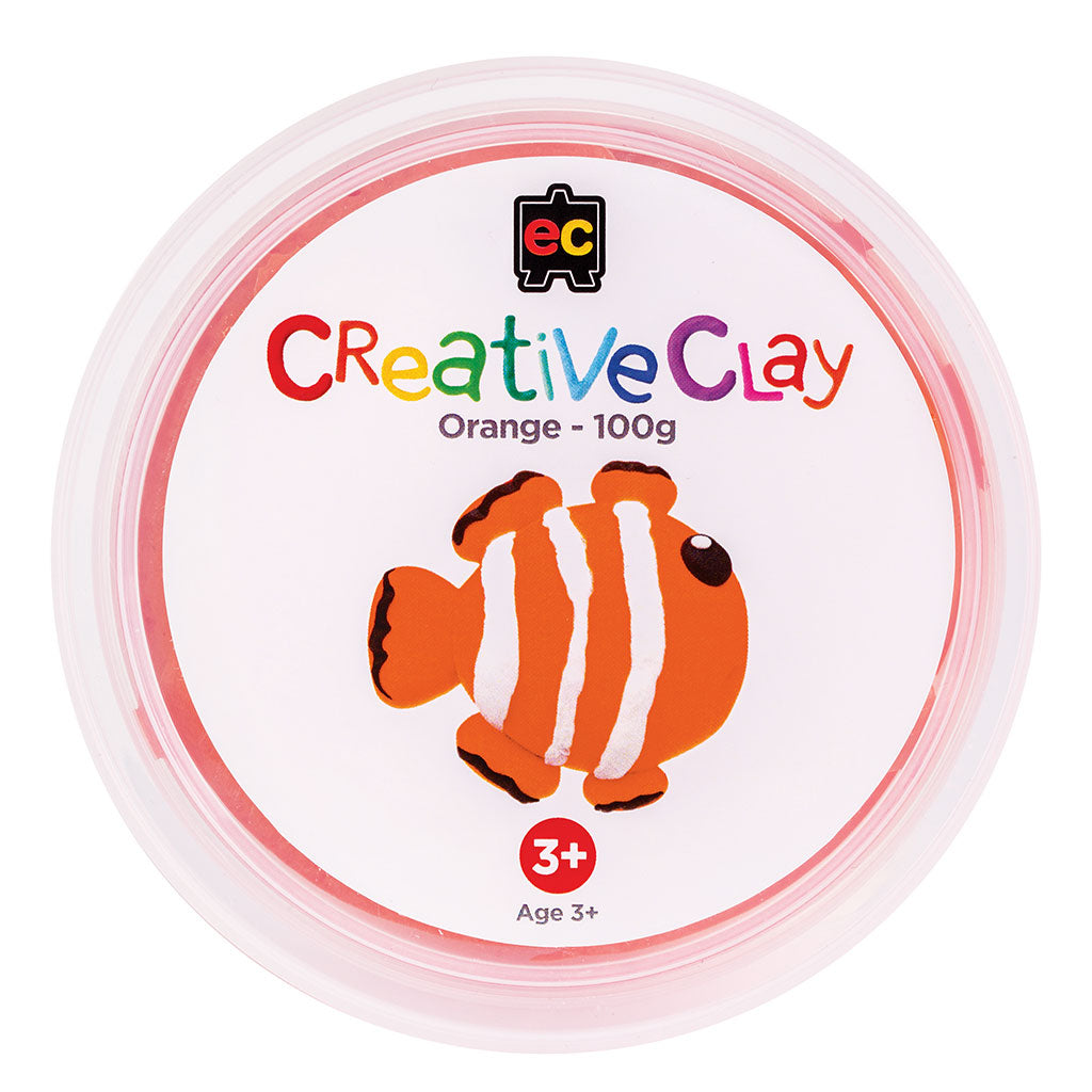 CreativeClay Orange - 100g - Educating Kids
