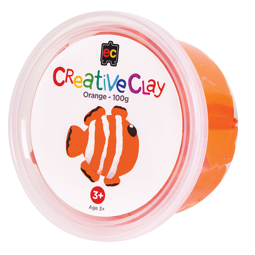 CreativeClay Orange - 100g - Educating Kids