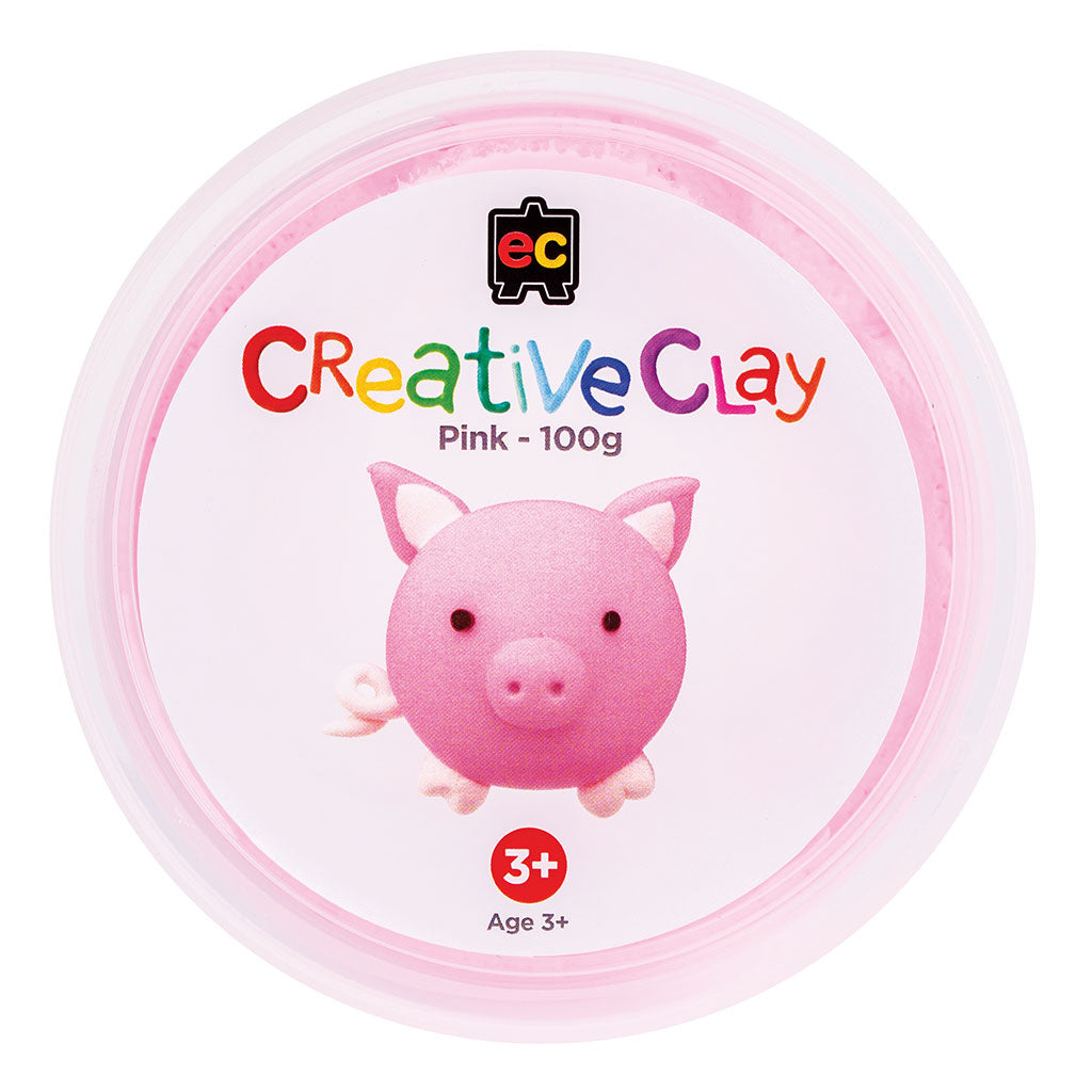 CreativeClay Pink - 100g - Educating Kids