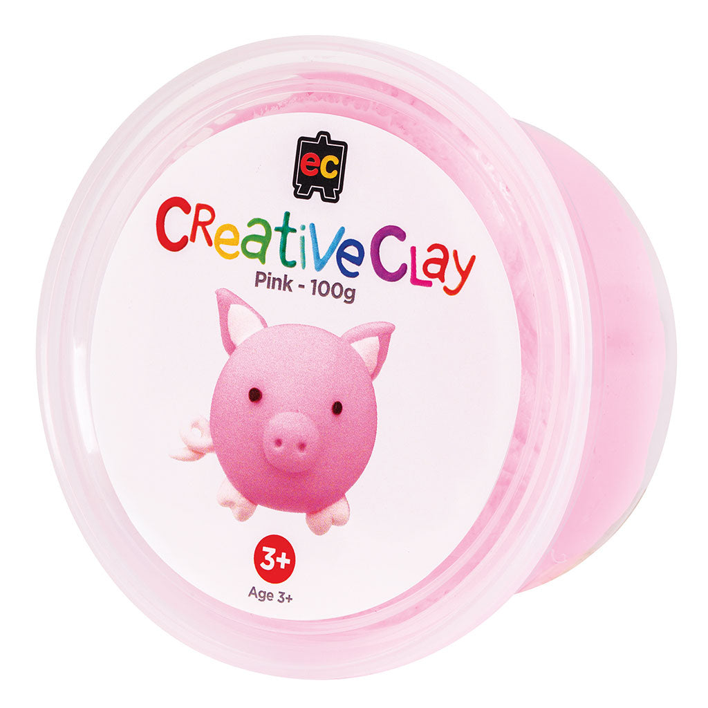 CreativeClay Pink - 100g - Educating Kids
