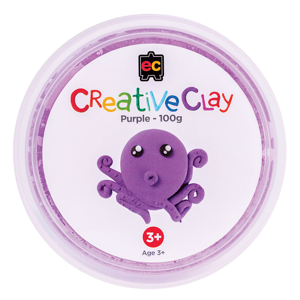 CreativeClay Purple - 100g - Educating Kids