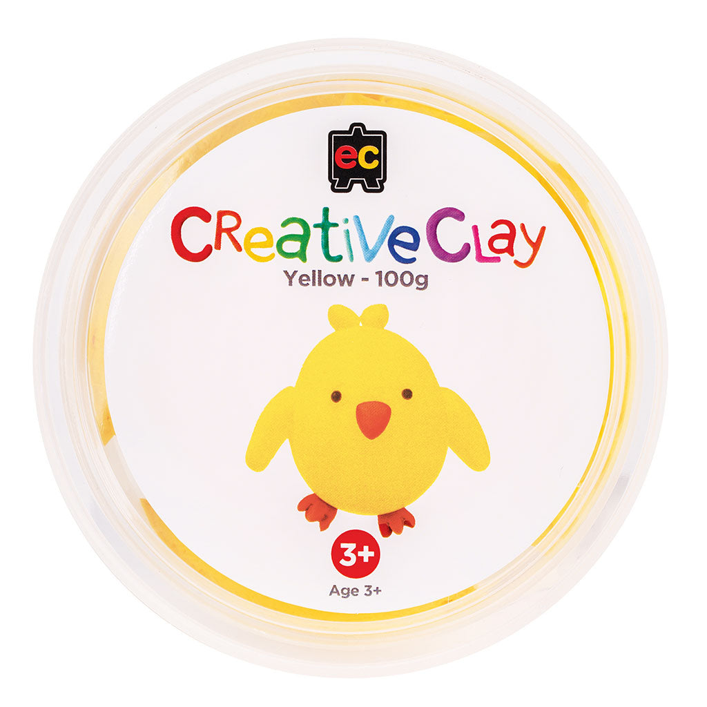 CreativeClay Yellow - 100g - Educating Kids