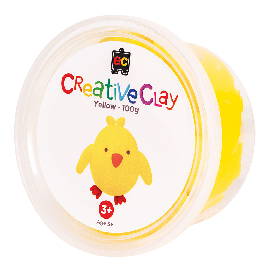 CreativeClay Yellow - 100g - Educating Kids