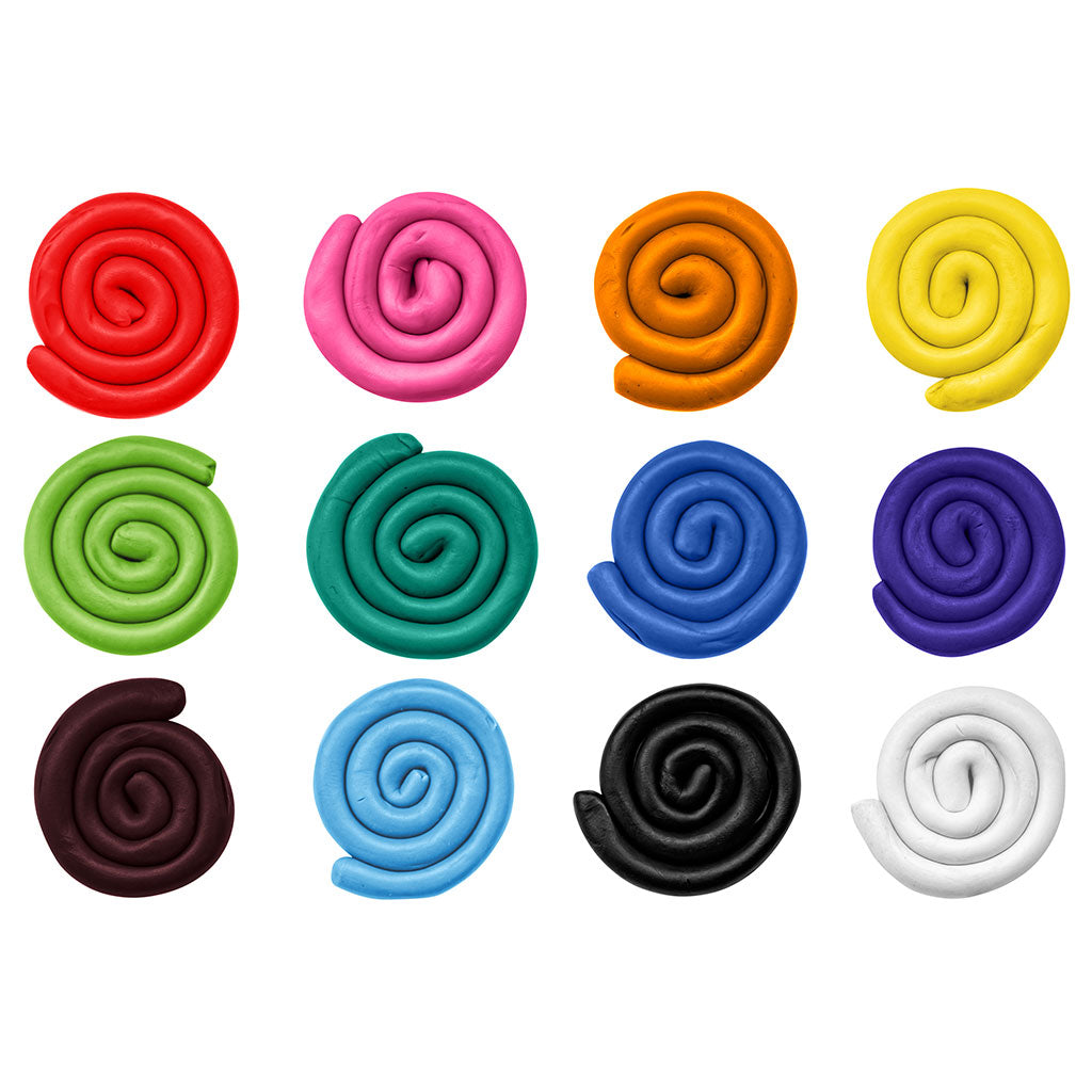 Modelling Clay 12 Colours - 120g - Educating Kids