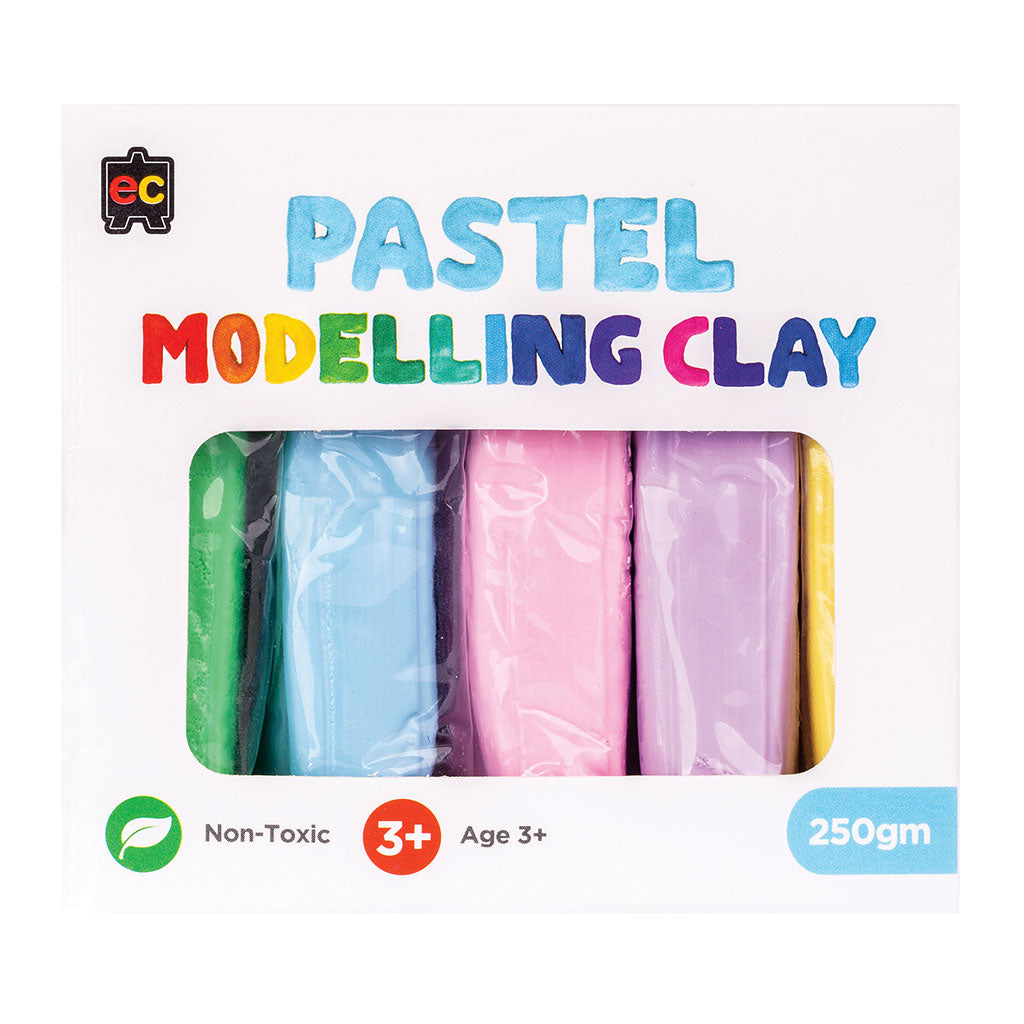 Modelling Clay (Pastel) 5 colours - 250g - Educating Kids