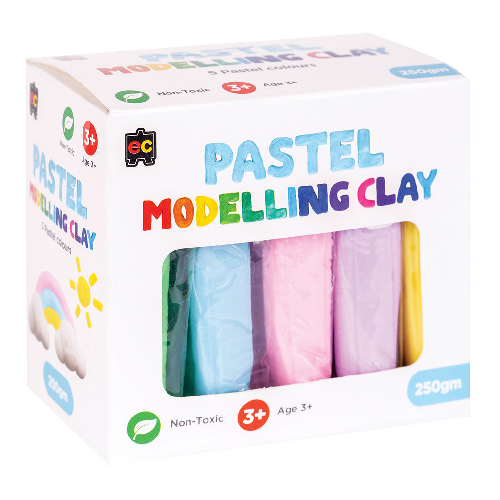 Modelling Clay (Pastel) 5 colours - 250g - Educating Kids