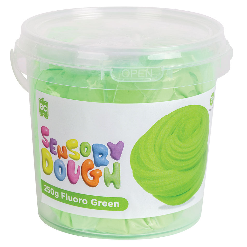 Sensory Dough Fluoro Green - 250g - Educating Kids