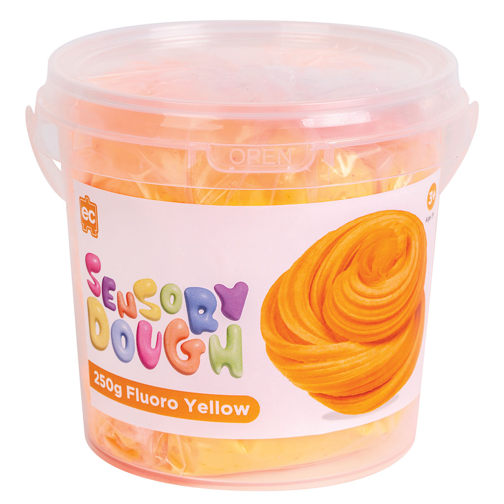 Sensory Dough Fluoro Orange - 250g - Educating Kids