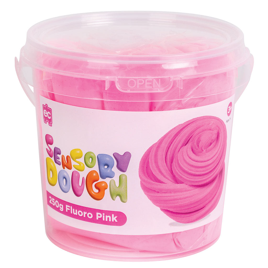 Sensory Dough Fluoro Pink - 250g - Educating Kids