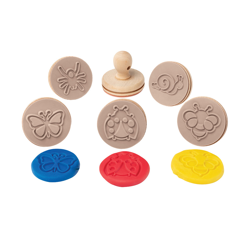 Wooden Dough Stamps - Bugs