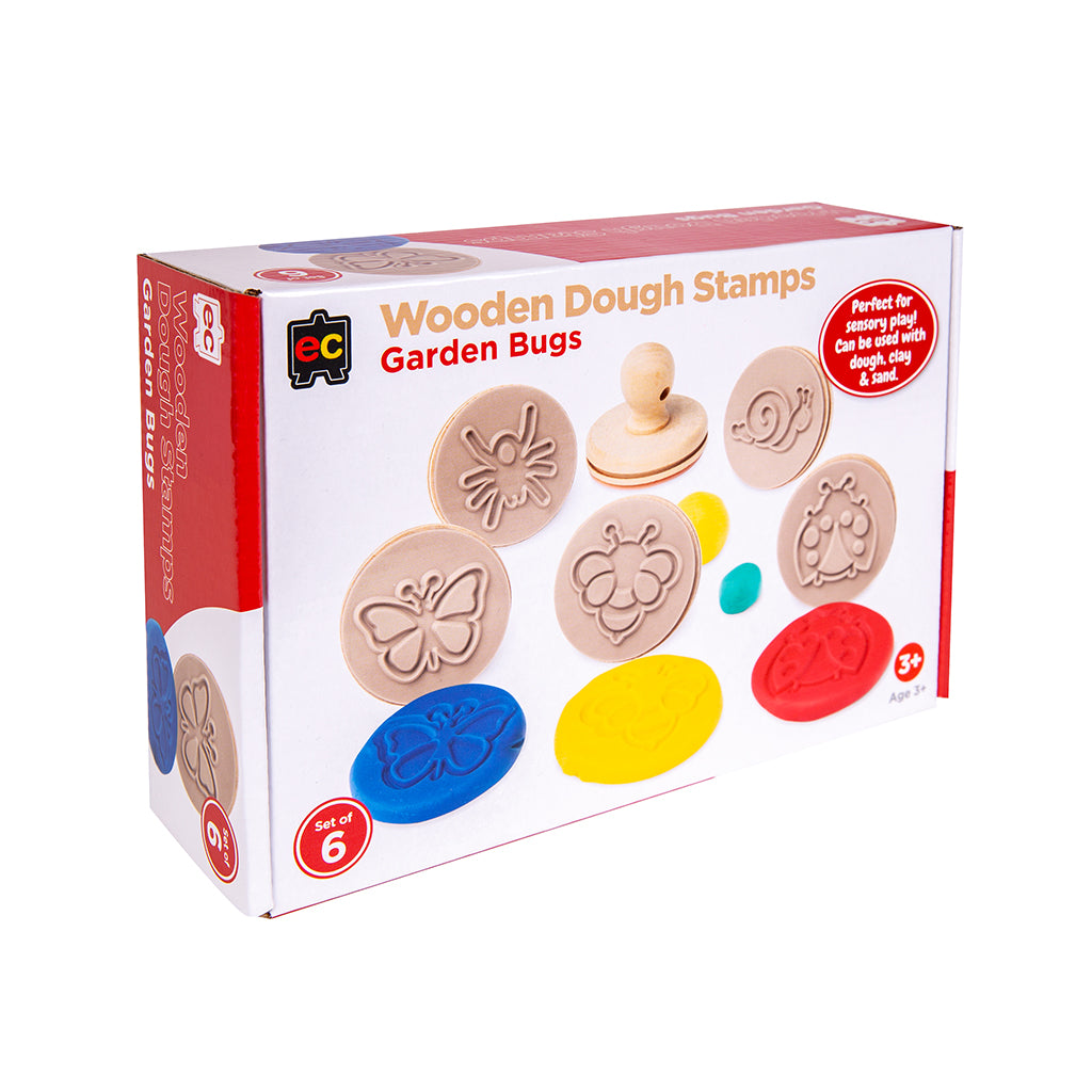 Wooden Dough Stamps - Bugs