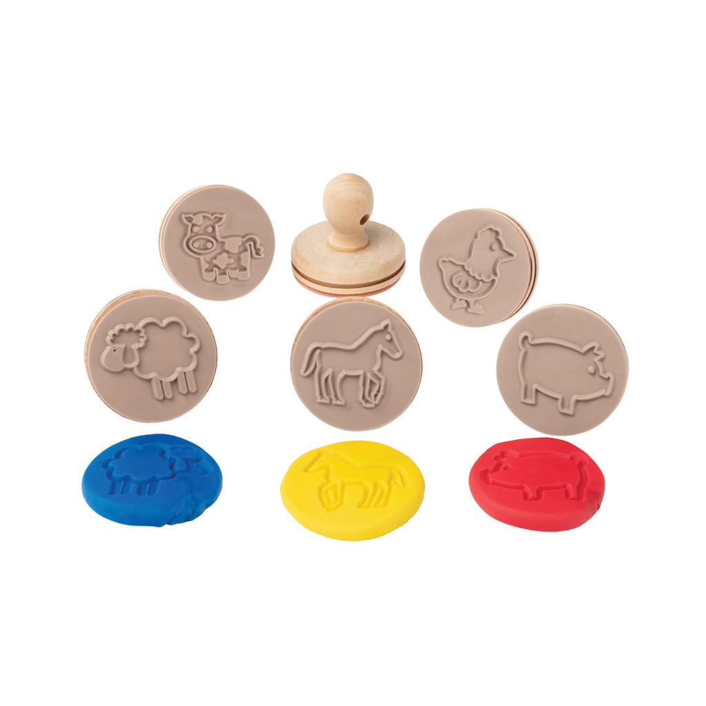Wooden Dough Stamps - Farm