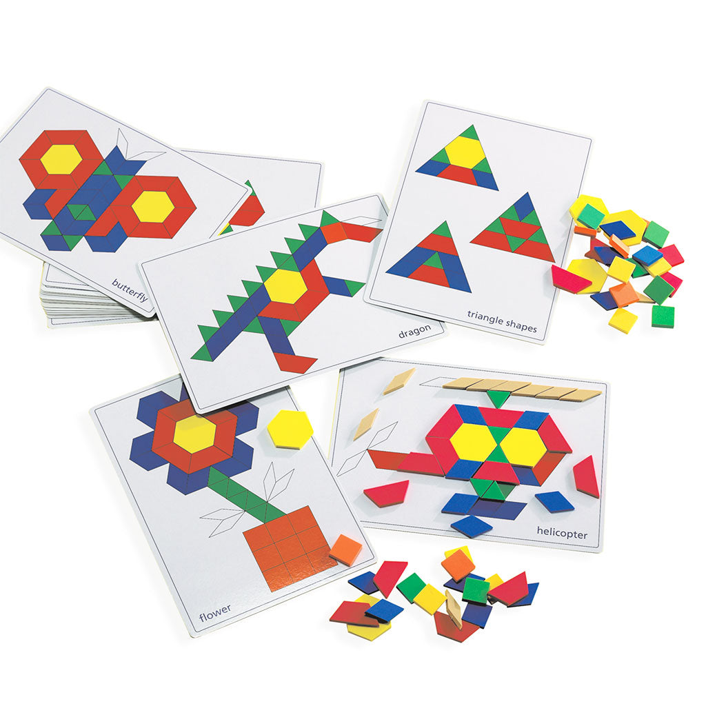 Pattern Block Picture Cards - Set of 20 - Educating Kids