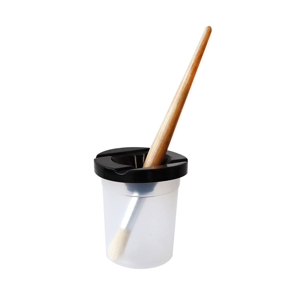 Paint Pot with Lid - Black - Educating Kids